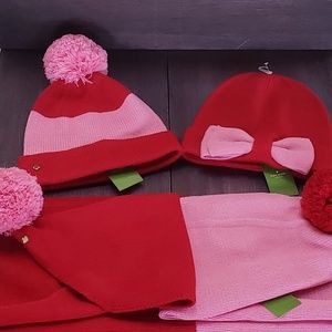 Kate Spade hats and scarf bundle NWT